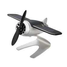 Стайлинг автомобиля украшение-Самолетик коврик солнечной энергии Вращающийся самолет приборная панель сплошное украшение автомобиля(серебряный цвет лимонный запах