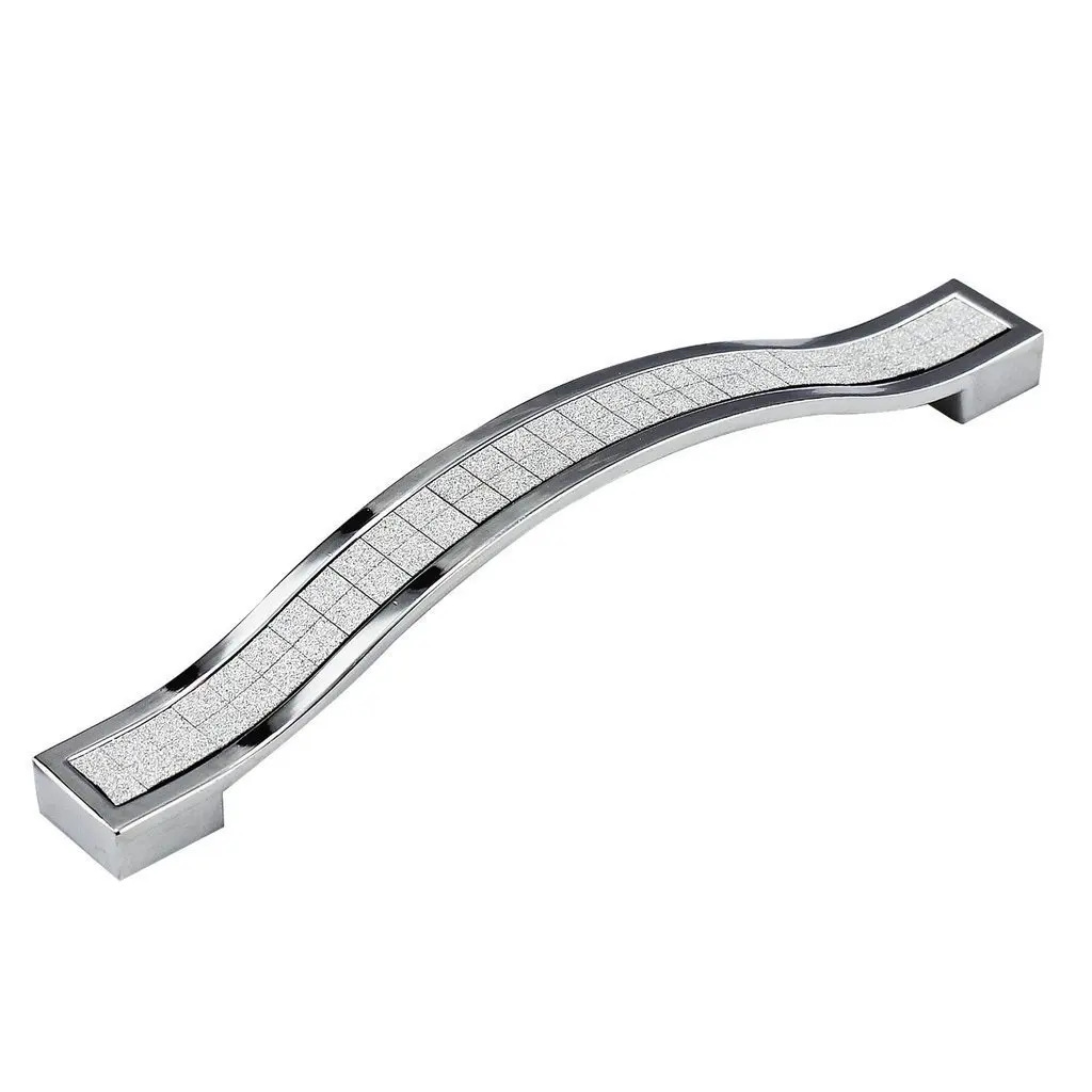 

Hot-10 x Crystal Furniture Handle Bar Grip Handle Kitchen Cabinet Drawer Door Handles Silver 128mm