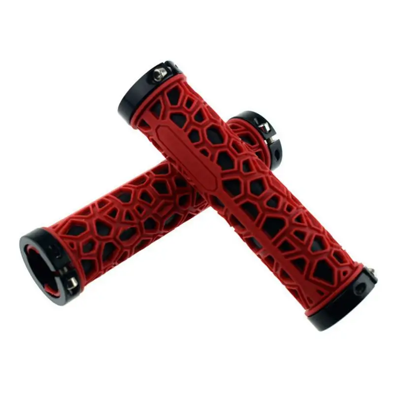 4 Color 1 Pair Rubber Bike Handlebar Grips Cover MTB Mountain Bicycle Handlebar Anti-skid Bicycles Grips