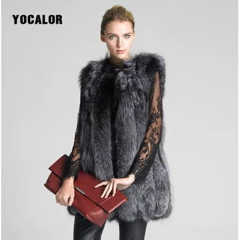 

High Quality 5XL Long Faux Mink Fur Vest Coat Furry Female Jacket Winter Parka Women Thick Warm Plus Size Fox Outerwear Elegant