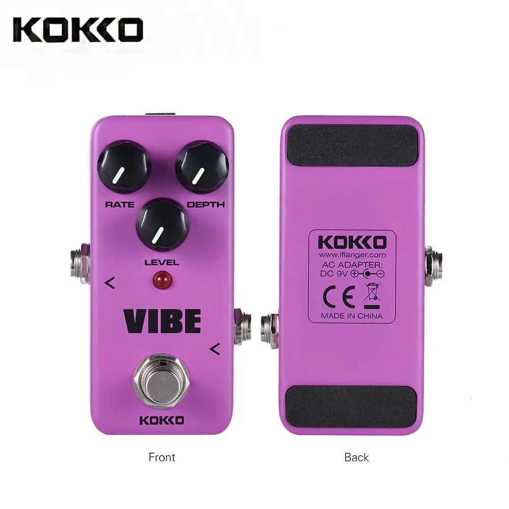 Электрогитара KOKKO мини педаль эффектов хор Overdrive бустер компрессор Vibrato высокое