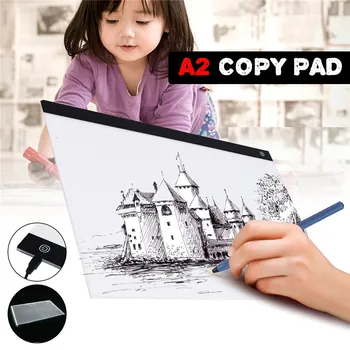 

LEORY USB A2 LED Drawing Track Comics Tool Light Box Drawing Board Acrylic Material Tattoo Artist Mold Board Table Copy Pad