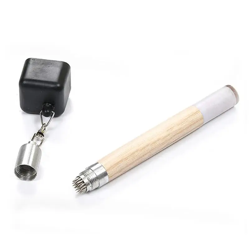 Практичный Новый 2 в 1 держатель Pricker Cue Tip Prep карманный бассейн мел Настольная