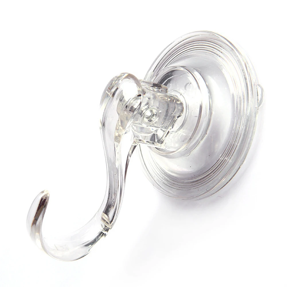 

4Pcs Shower Bathroom Kitchen Accessories Suction Cup Transparent Hanger Hooks Strong Bathroom Home Storage Tools