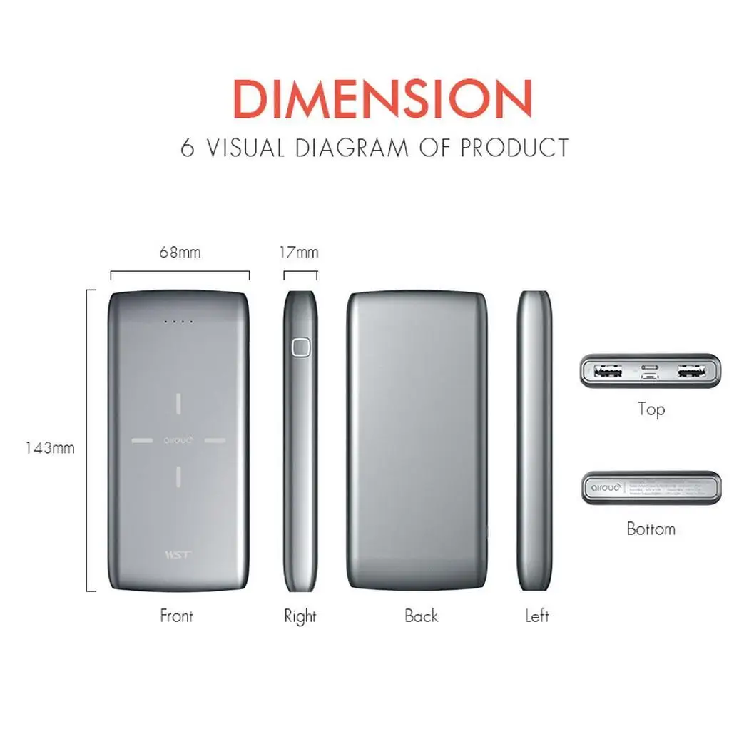 10000mAh Wireless Power Bank Universal Portable Charger Powerbank Pawer Bank Power Supply External Batery Poverbank 10000mAh Wireless Power Bank Universal Portable Charger Powerbank Pawer Bank Power Supply External Batery Poverbank