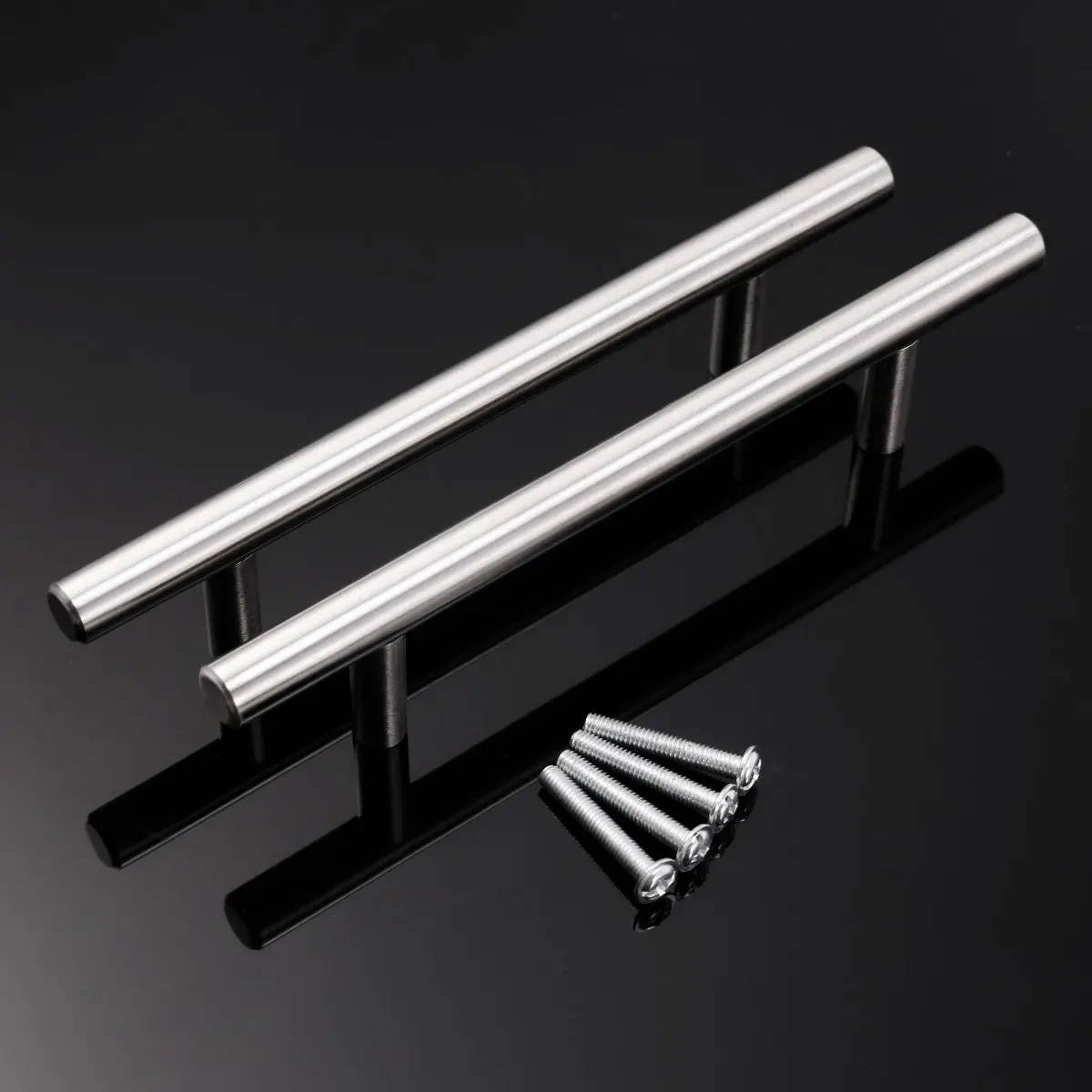 Stainless Steel T Bar Kitchen Door Handles 96mm hole centresin