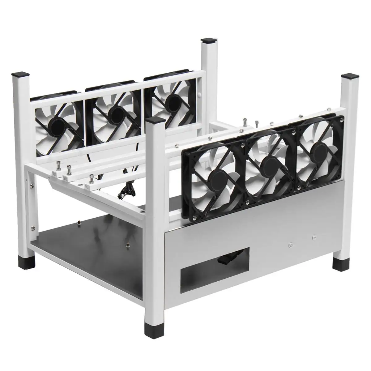 BX36 6GPU Open Air Mining Rig Frame Miner Case Drawer Style Crypto Coin for 6 Fans Computer Mining Case Frame Server Chassis