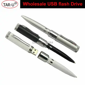 

50pcs Business Pens 64gb usb flash drive ballpoint Pen Laser Light flash Drive Memory Stick Pendrive