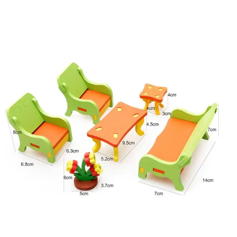 Wooden Bench Dolls DIY 3D Model Toy Puzzle Wooden Home Table Chair Dresser Model Children Board Furniture Accessories For Kids Wooden Bench Dolls DIY 3D Model Toy Puzzle Wooden Home Table Chair Dresser Model Children Board Furniture Accessories For Kids