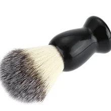 100 шт модная коричневая мягкая кисть деревянная для бритья щетка ручка лучший чистый нейлон для волос Мужская кисть для бритья инструменты DHL