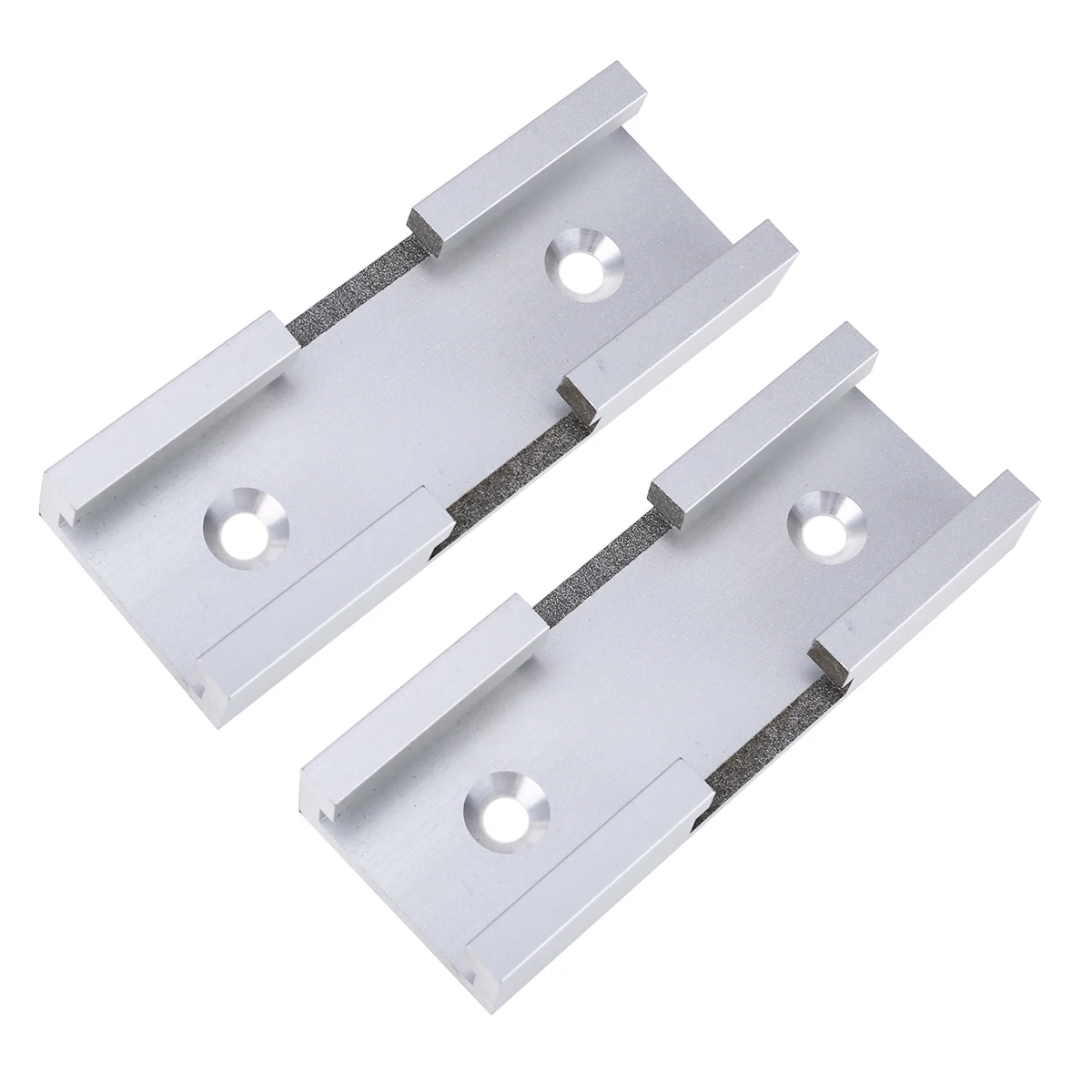 2Pcs T-Track Intersection Kit Aluminum T-Slot Slide Connecting Parts Woodworking Tools with Screws