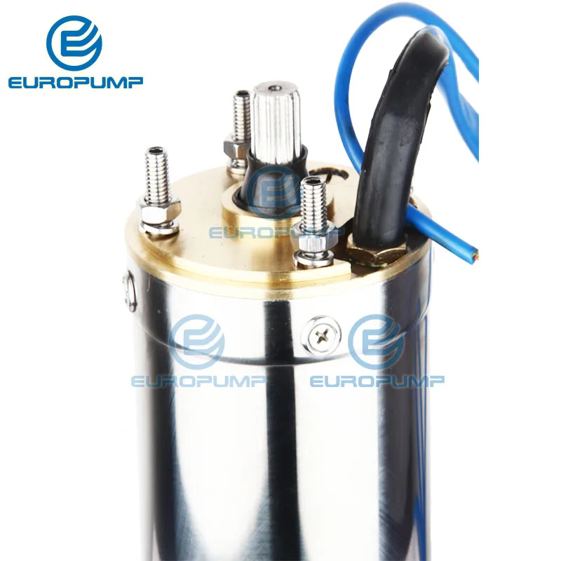 EUROPUMP солнечный насос высокой мощности 6 дюймов 50HP выход " Лифт 300 м потока 25000LPH высокая скорость AC/DC модель насоса(6EPGC25/300-D380/37000