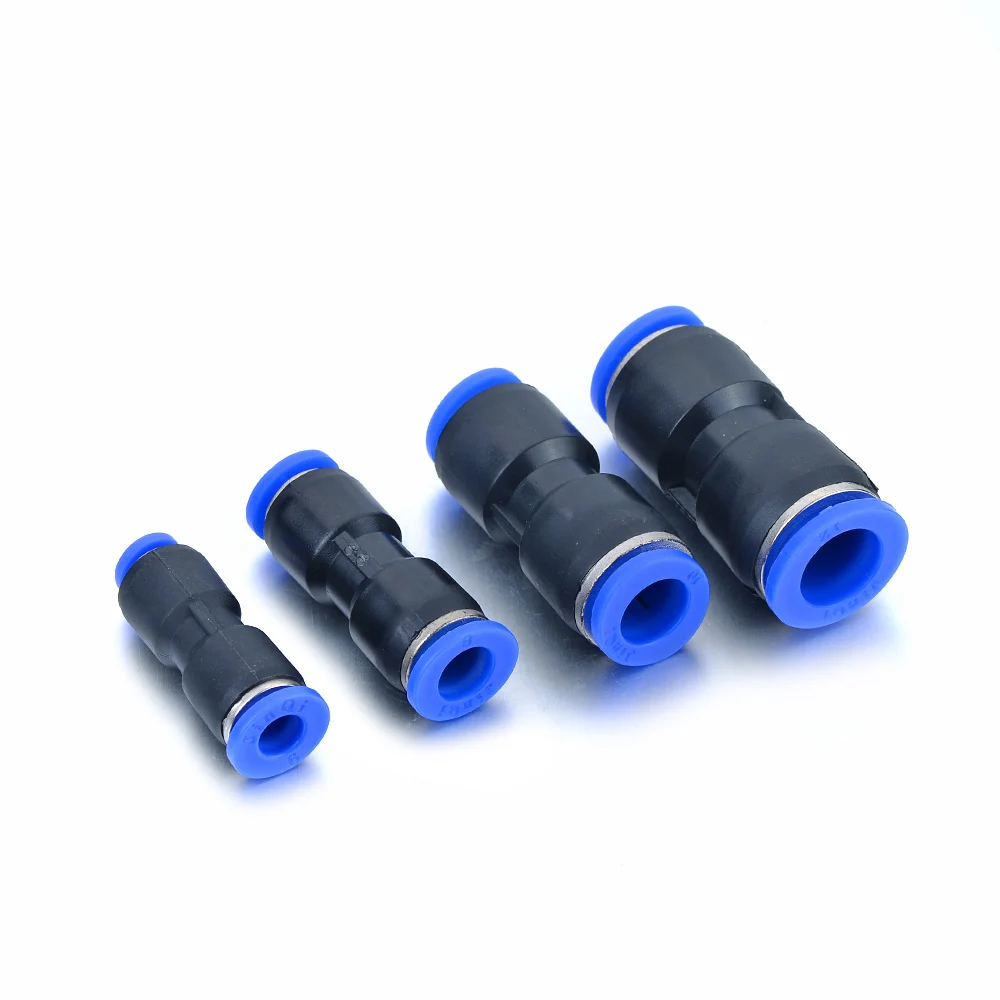 

1pcs PG06-04 PG08-06 PG10-08 PG12-10 Air Pneumatic Hose Tube One Touch Push Into Straight Gas Fittings Plastic Quick Connectors