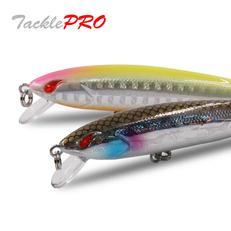 

TacklePRO M50 Fresh Salt water lures Floating Jerkbait small Minnow Crank Bass Mustad hooks tackle Pike Bass 7cm 5g Depth 1m