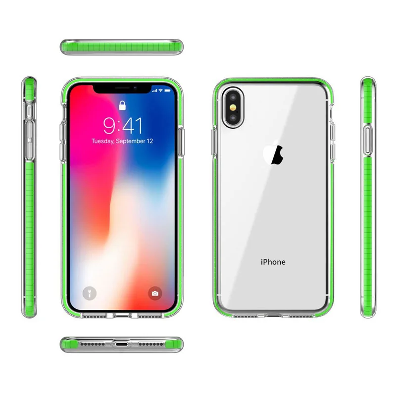 Lovebay силиконовый чехол для iPhone 11 Pro 7 8 6 6s Plus X XR XS Max прозрачный Кристальный яркий мягкий чехол для телефона TPU ударопрочный чехол