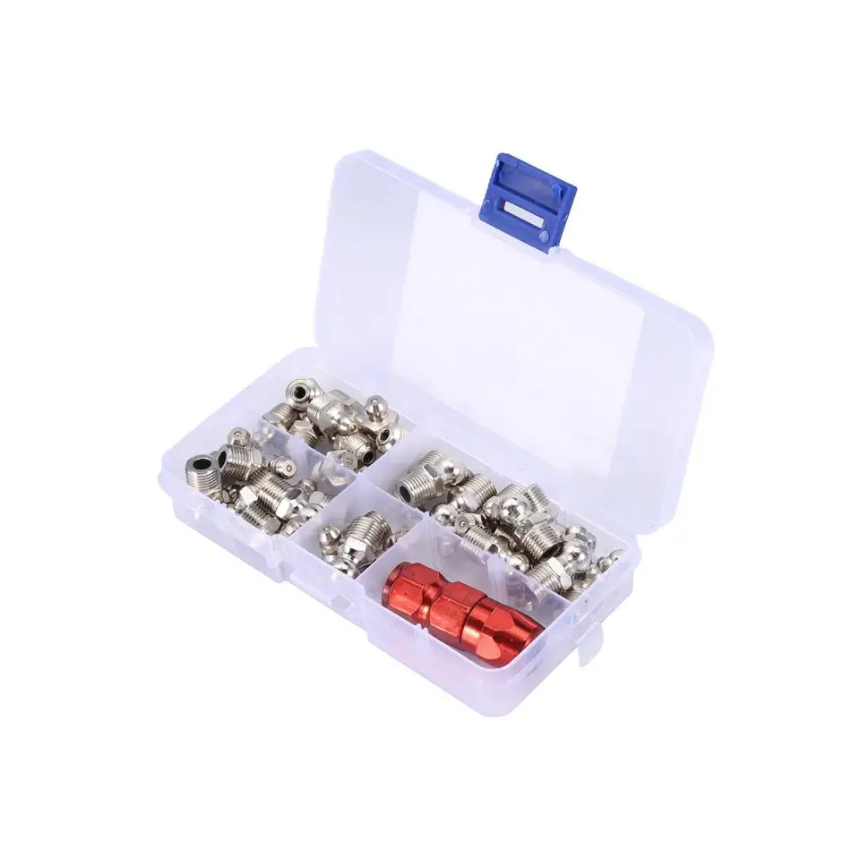 Truck for Automotive Motorcycle Farm Rust-Resistance Easy Storage Oil Spill Proof High Hardness Grease Nipple Mechanical Lubrication Part