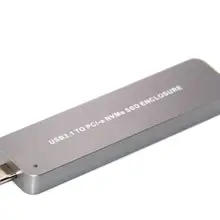 Портативный выдвижной type-C USB 3,1 к M.2 NVME диск PCIe SSD мобильный диск 10 Гбит/с Алюминиевый сплав m2 M ключ PCI Express HDD корпус