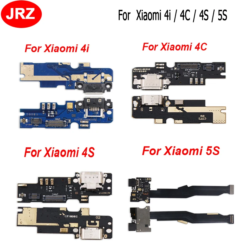JRZ для Xiaomi Mi 4S 4C Микро Док-станция разъем Плата USB зарядный порт гибкий кабель