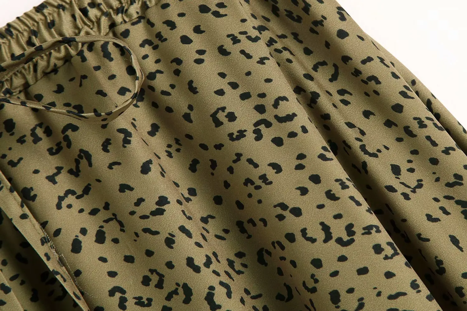 NORMOV Женская леопардовая Асимметричная юбка необычный СТИЛЬ животный узор эластичный шнурок на талии стильные юбки с принтом