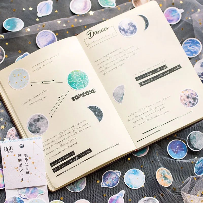 

50Pcs Cute Cat Stickers Adhesive Stickers Kawaii Cherry Flower Stationery Stickers For Kids Diary Photo Decorative Scrapbooking