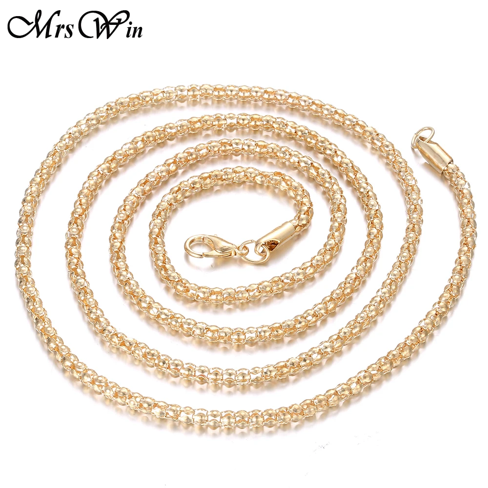 10pcs/lot Wholesale Necklace Chains Gold Lobster Clasp Necklace Snake