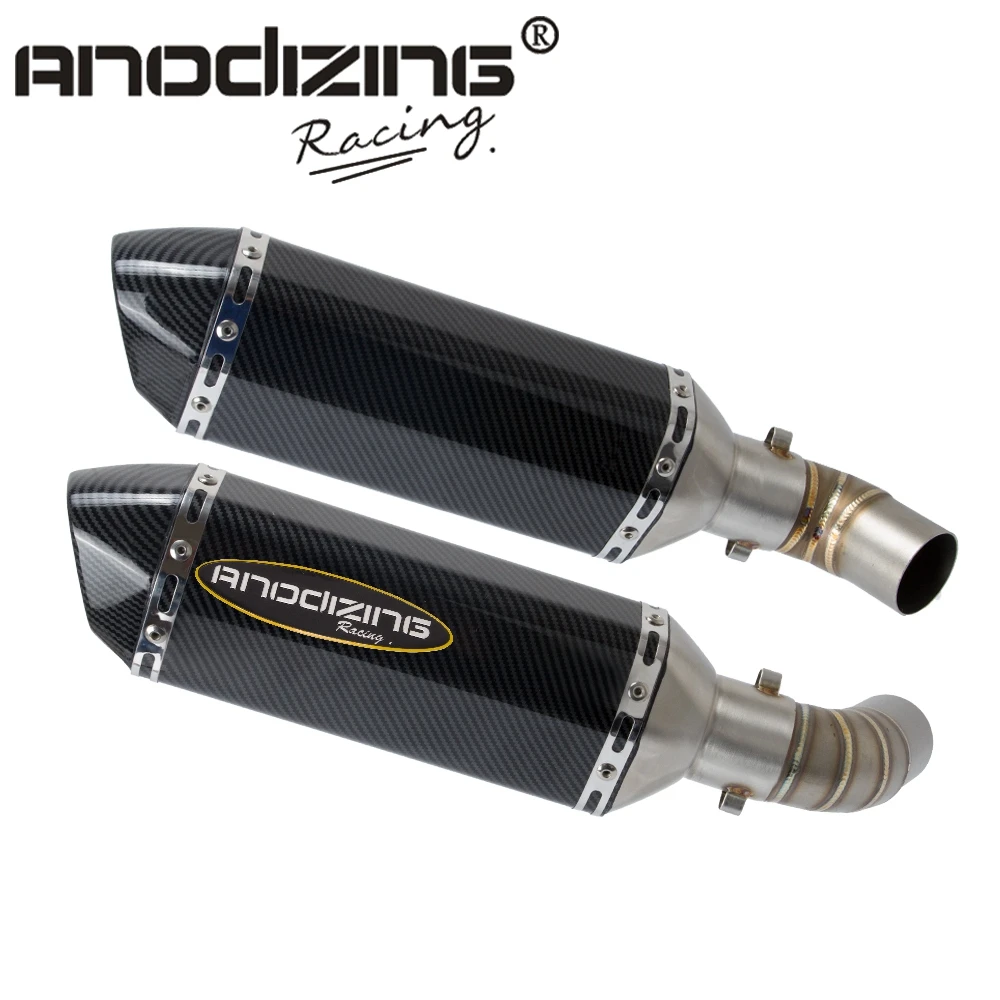 

Motorcycle Exhaust System Slip On Middle Pipe Link Pipe For DUCATI 696 Monster 696 2008-2014 796 795 Monster 2010-2014