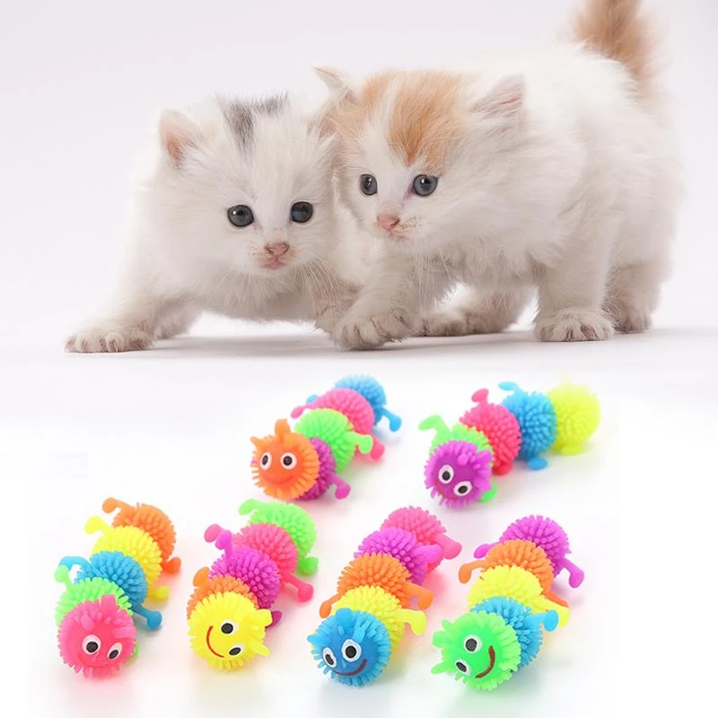 caterpillar cat toy