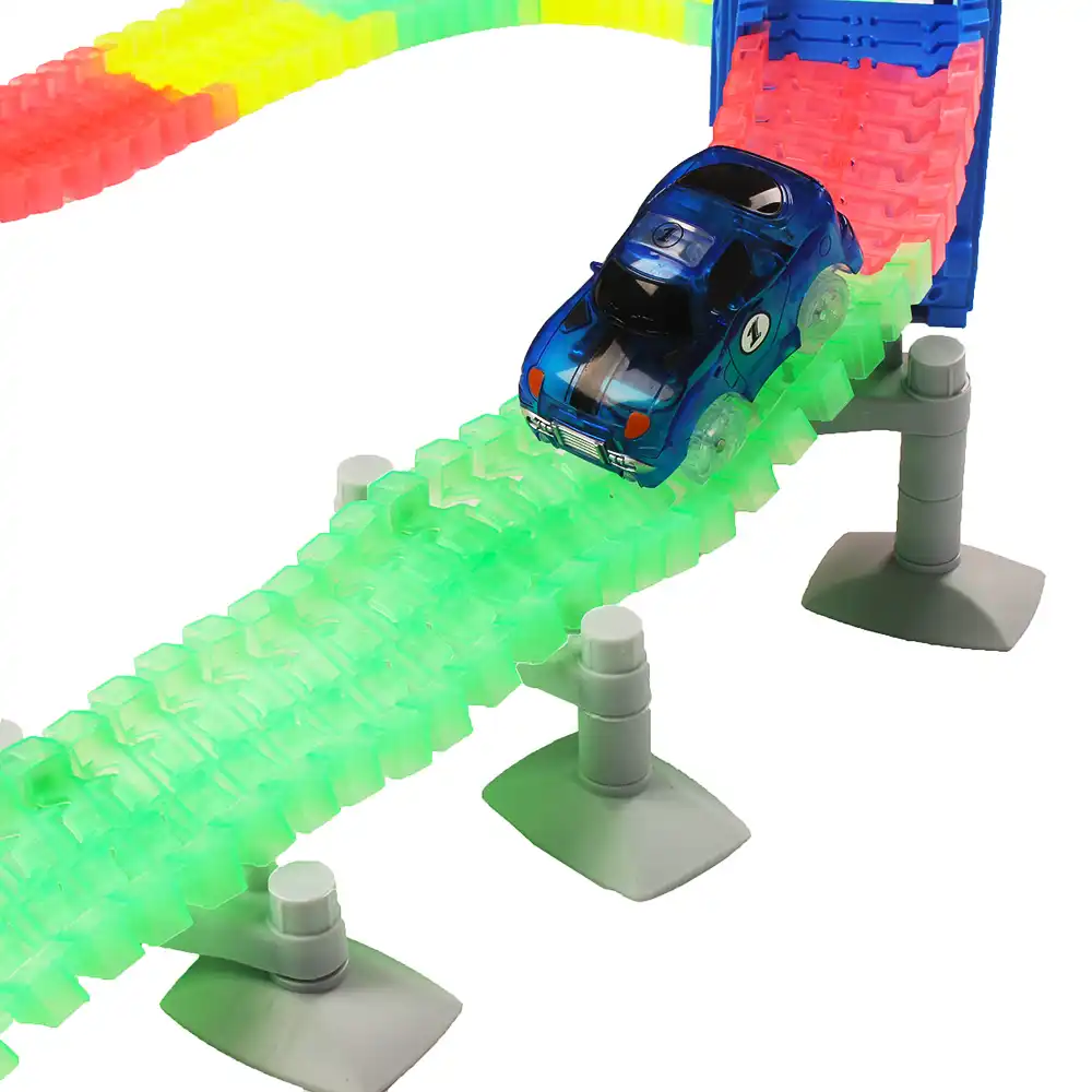 マジックグローイング柔軟なトラック Led 車のおもちゃ 180 240 個トラック 1pc Led 車 リフトトラックコレクション子供 たちの間で人気のおもちゃ Car Toy Collection Cars Toystrack Led Aliexpress