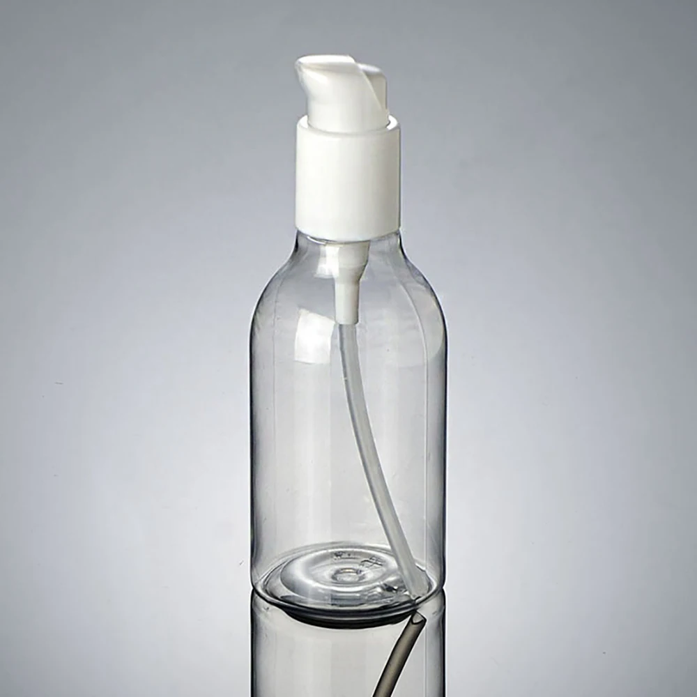 Pet 200ml Plastic Shampoo Bottle Refillable Makeup Empty Shower Gel