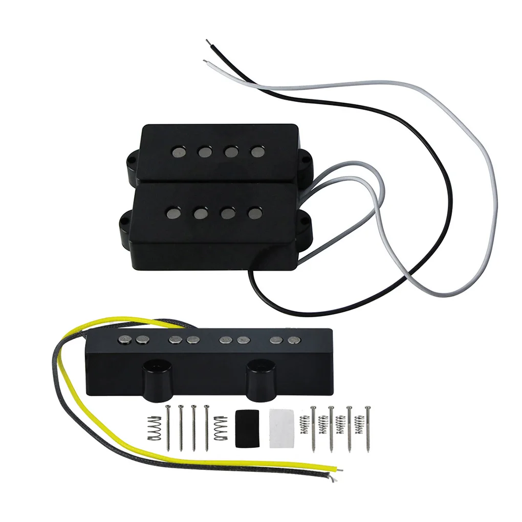 Новый комплект открытых звукоснимателей Alnico 5 PB бас и JB мост звукосниматель для 4