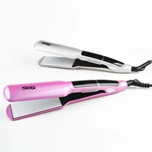 450F ЖК-дисплей с цифровым напоминанием Профессиональный Плоский Выпрямитель для волос Керамический выпрямитель для волос сглаживающий парикмахерский инструмент ширина доски