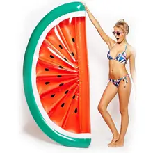 180 см надувной гигантский бассейн поплавок матрас Игрушки полукруглый арбуз плавучий плот плавающая кровать плавательный круг спасательный буй