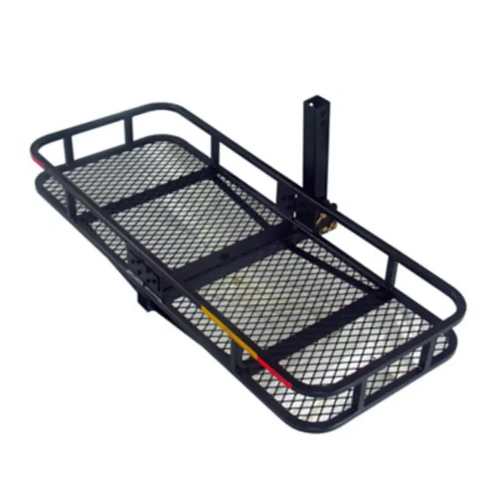

Car Folding Cargo Carrier Hitch Mounted With Waterproof Bag Black Fold-up Design