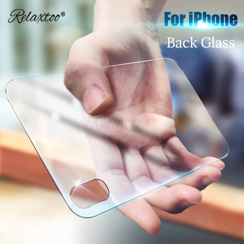

Back Screen Protector Tempered Glass For iPhone Xs Max XR For iPhone X 10 8 7 6 Plus 5 Protection Glas 8p 7p sx Full Cover Film
