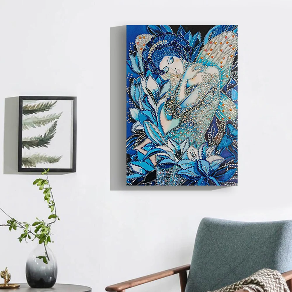 

DIY Diamond Painting 5D Shaped Full Drill Woman Diamond Painting Bedroom Living Room Dining Room Decorative Paintings Crafts