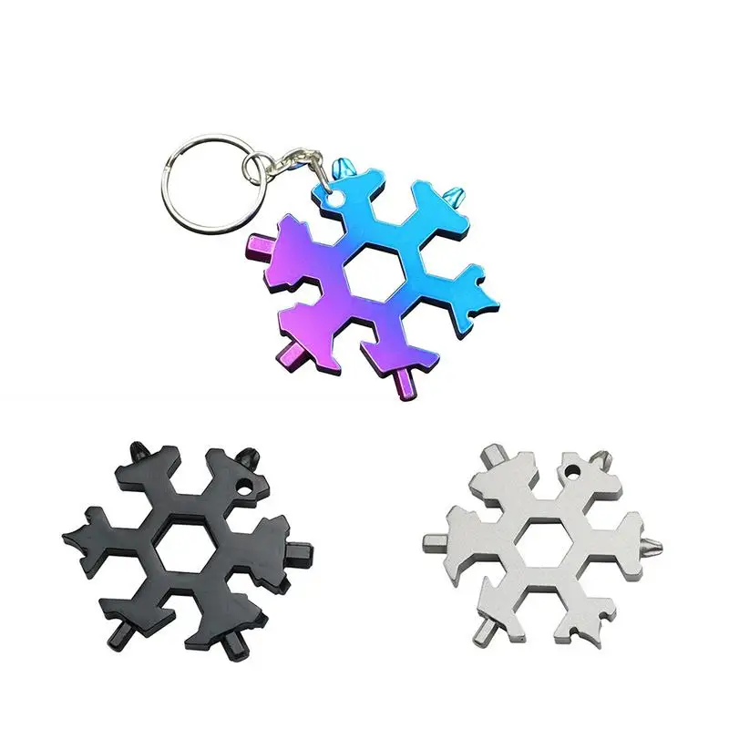 19 In 1 Snowflake Shape Multifunction Screwdriver Stainless Steel Multi EDC Tool Gadget High Quality
