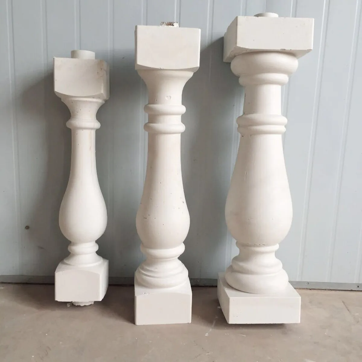 2 Pcs 81.5*16 cm السياج الاسمنت العفن الرومانية عمود العفن حديقة في الشرفة درابزين سلم الجص ملموسة العفن البلاستيك guarden بناء