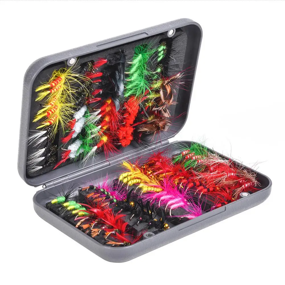 

Mounchain pcs /set Multi-color Fly Fishing Grip Tool fishing Hook Butterfly Bionic Fish Hook Bait Fly Fishing Kit
