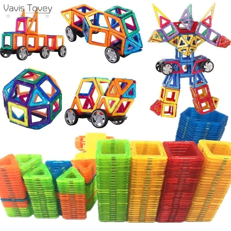 

Vavis Tovey 143-47PCS Magnet Toys Building Blocks Magnetic Construction Sets Designer Kids toddler Toys brinquedos Gift