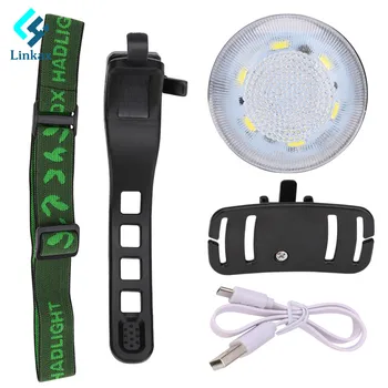 

Multifunction USB Rechargeable 6 COB LED Headlamp Headlight Bike Bicycle Lamp Camping Lantern Outdoor Emergency Lighting