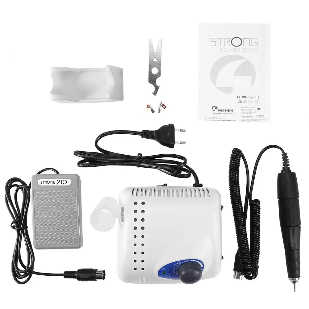 

Electric Nail Drill for Polishing Grinding Curving Manicure and Pedicure Set No Vibration