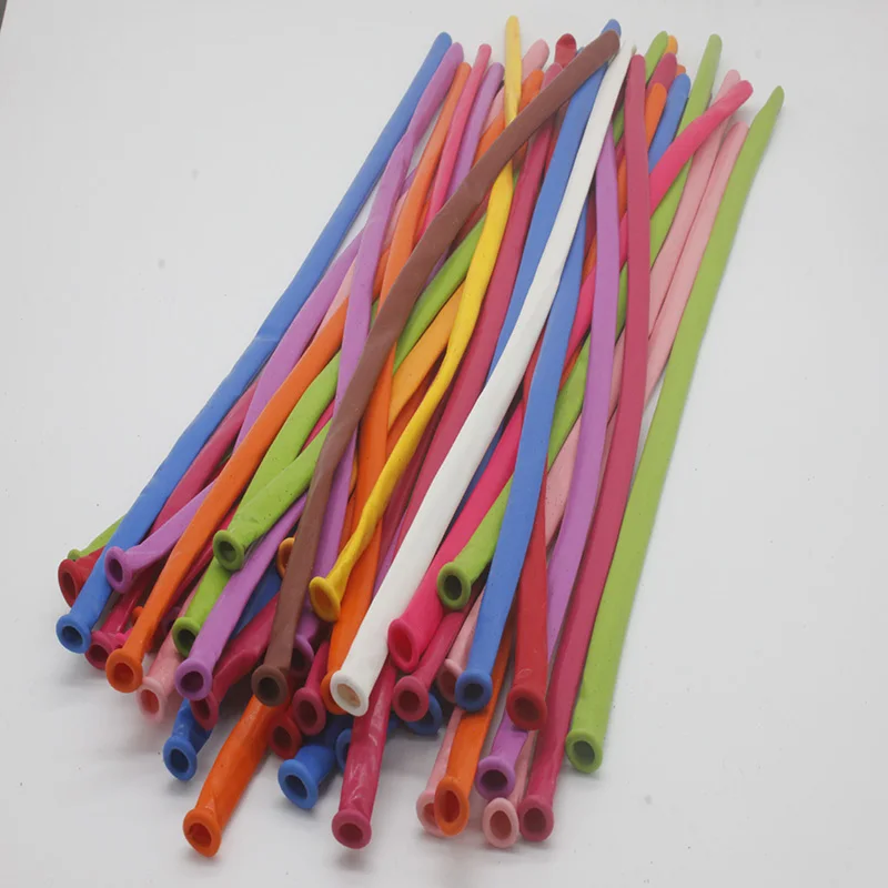 

100PCS/lot 30CM multi colors Latex Long Balloons Magic Long Animals Wedding Happy Birthday Party Decoration Kids Favor Balloons