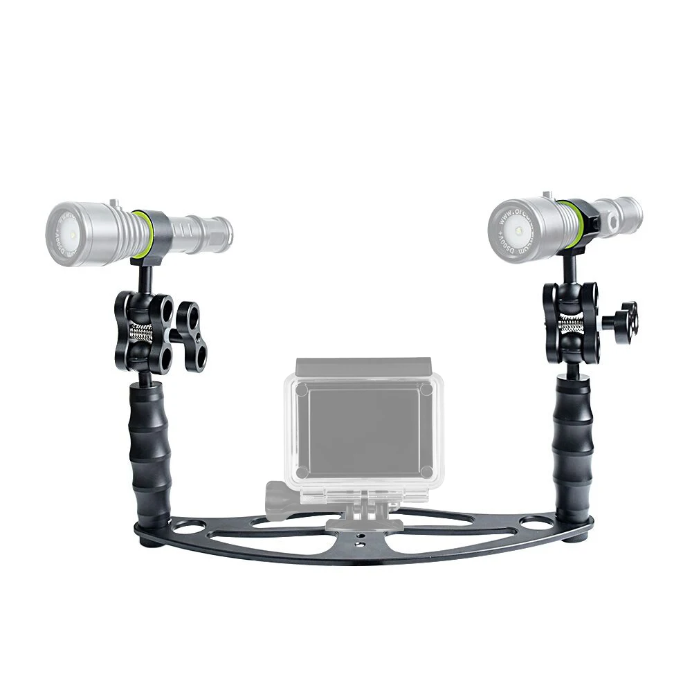 Handheld Aluminium Alloy Diving Photography Bracket Camera Holder Tray