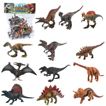 

12Pcs Mini Simulation Animals Dinosaur Toys for Kids Boys Collection Science and Education Puzzle Model Toy