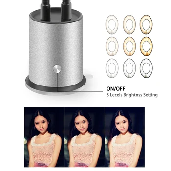 

Youtube Live Stream Makeup Camera Lamp Cell Phone Mobile Holder USB Plug Selfie LED Ring Light Android IPhone Ring Light