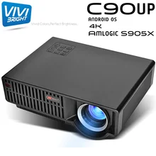 Vivibright C90up Projector Android Version 6.01 OS Wifi Bluetooth 1G + 8G Home Prejector For Home Theater