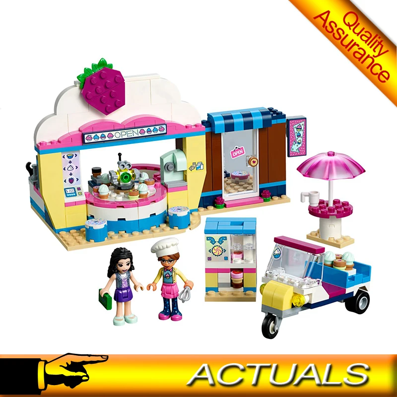 

01080 Olivia's Cupcake Cafe Friends Building Blocks Model Bricks Toy Compatible Legoing 41366