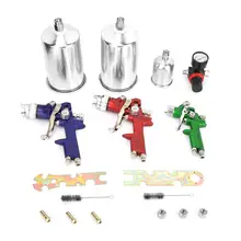 0,5/1,4/1,7 мм профессиональные насадки Калибр воздуха Краски спрей пневматический пистолет набор+ 1 шт. барометр воздушный компрессор Мощность инструменты Лидер продаж