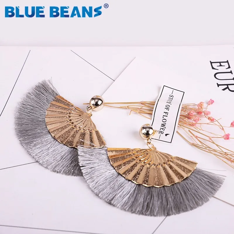 

Tassel earrings bohemian vintage statement luxury long statement earring jewelry handmade for women ethnic fashion wedding 2019