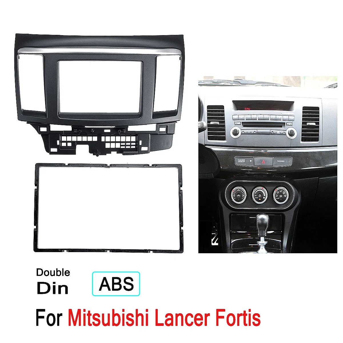 

2 Din Car Fascia Stereo Audio Radio DVD CD GPS Plate Panel Dash Mounting Frame Fascias Replacement For Mitsubishi Lancer Fortis